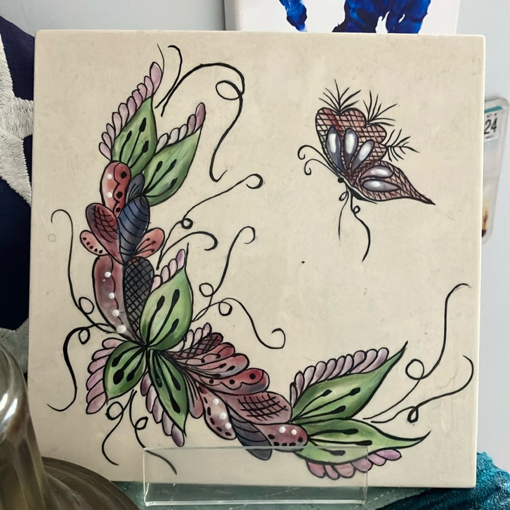 Painted tile